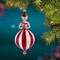 Italian Ornaments 7.5 Inch Dottie Merristripe Christmas Tree Ornament , Christmas Decor Retro Girl Mgd